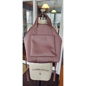 Dagne Dover Rhys Neoprene Backpack Mauve Pink Dune Bag EUC